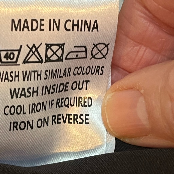 Area Stars NWT Striped Long Sleeve Mock Neck Black Multi Striped Dress in Size L - Picture 8 of 13